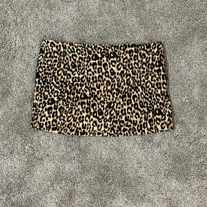Mango skirt leopard